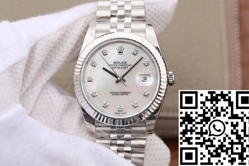 Dial Rolex EW M126334-0020 White Datejust Factory Mother-Of-Pearl 0506